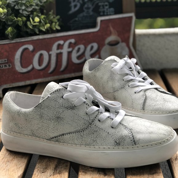 Sperry Other - [New]  Sperry Vintage Distressed White Gray Classic Sneakers Shoes STS18422